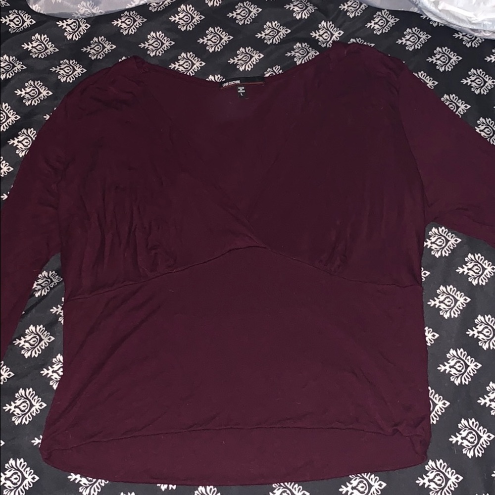 Long sleeve club / night out top love culture